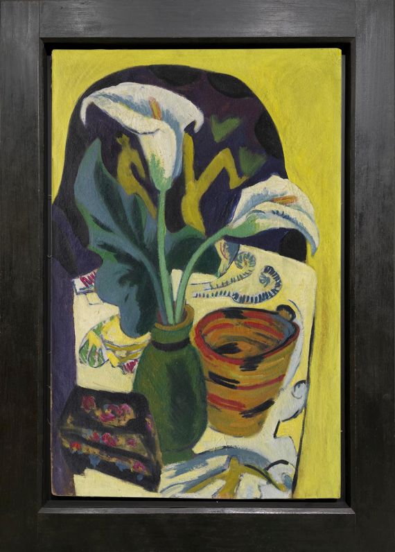 Ernst Ludwig Kirchner - Stilleben mit Kalla - Image du cadre