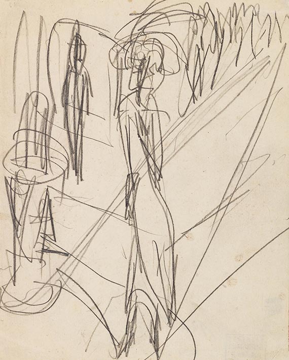 Skizze zu "Strasse..., 1914