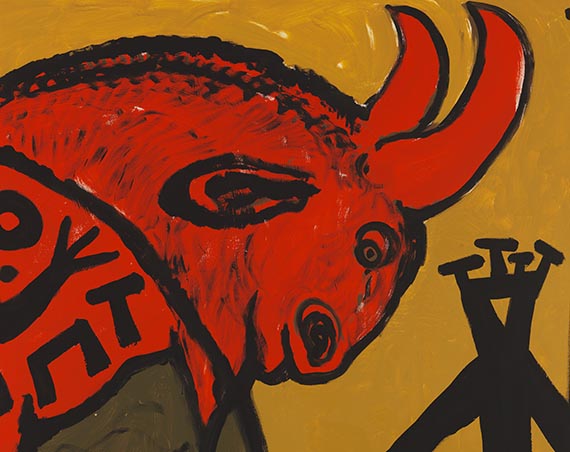 A. R. Penck (d.i. Ralf Winkler) - Stier und Nashorn verrückt - Autre image