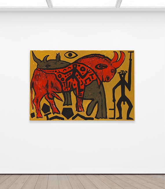 A. R. Penck (d.i. Ralf Winkler) - Stier und Nashorn verrückt - Autre image