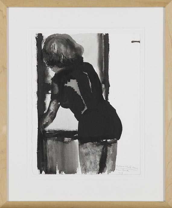 Marlene Dumas - The short black dress - Image du cadre