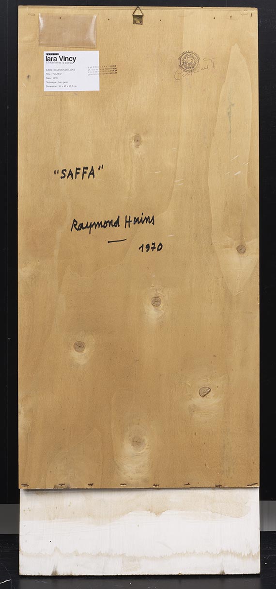 Raymond Hains - SAFFA - Verso