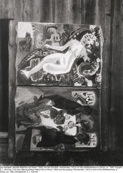 Ernst Ludwig Kirchner - Nacktes Mädchen auf Diwan - Autre image