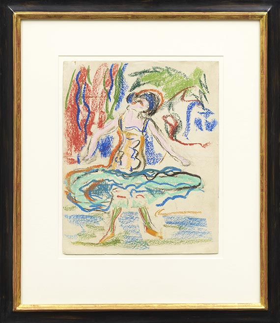Ernst Ludwig Kirchner - Kabarett-Tänzerin - Image du cadre