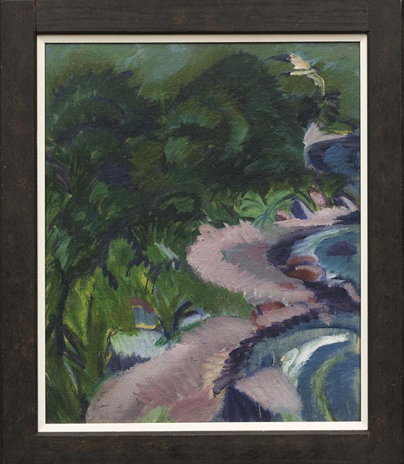 Ernst Ludwig Kirchner - Fehmarnlandschaft - Image du cadre