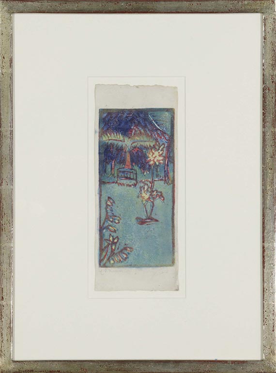Ernst Ludwig Kirchner - Gartenbild - Image du cadre