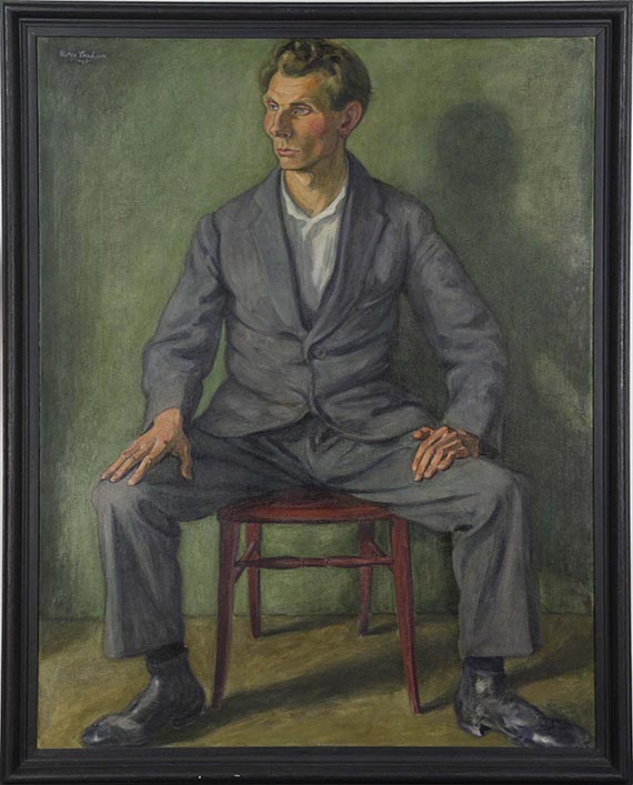 Victor Tuxhorn - Bildnis eines Arbeitslosen - Image du cadre