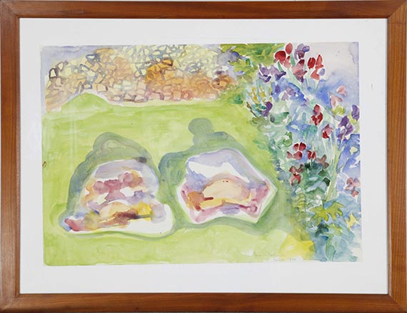 Maria Lassnig - Paar im Hausgarten - Image du cadre