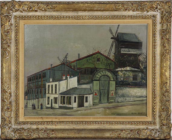 Maurice Utrillo - Le Moulin de la Galette - Image du cadre