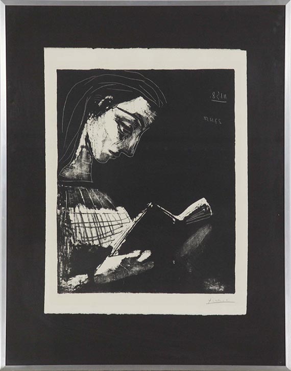 Pablo Picasso - Jacqueline lisant - Image du cadre