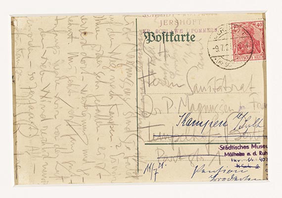 Karl Schmidt-Rottluff - Arbeiter (Postkarte) - Autre image