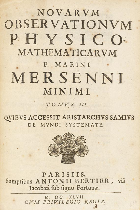 Marin Mersenne - Cogitata physico mathematica