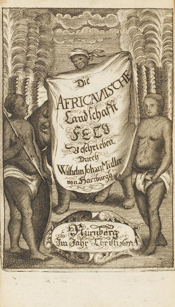 Wilhelm Johann Müller - Die Africanische Landschaft Fetu. Vorgeb.: W. Bosman, Reyse nach Guinea