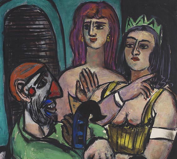 Max Beckmann - Großer Clown mit Frauen und kleiner Clown - Autre image