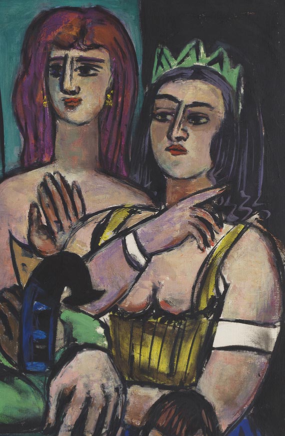 Max Beckmann - Großer Clown mit Frauen und kleiner Clown - Autre image