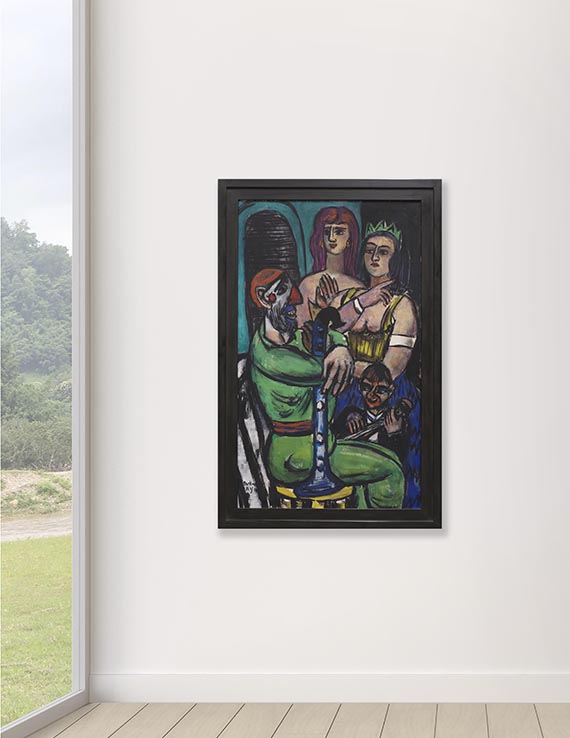 Max Beckmann - Großer Clown mit Frauen und kleiner Clown - Autre image