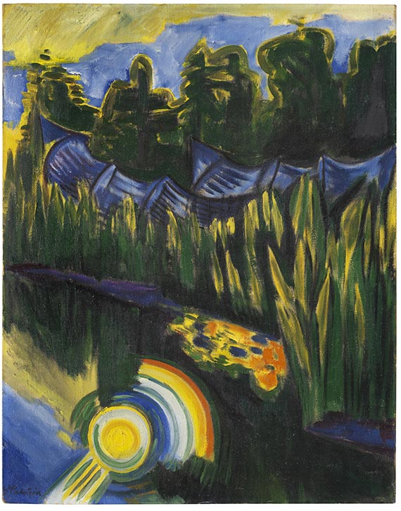 Hermann Max Pechstein - Sonne im Schilf