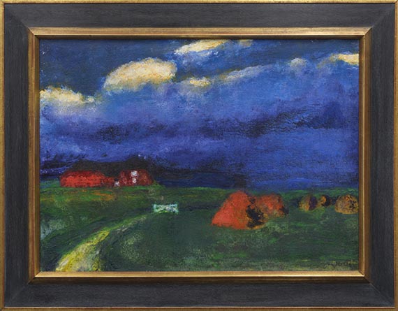 Emil Nolde - Landschaft mit Seebüllhof - Image du cadre