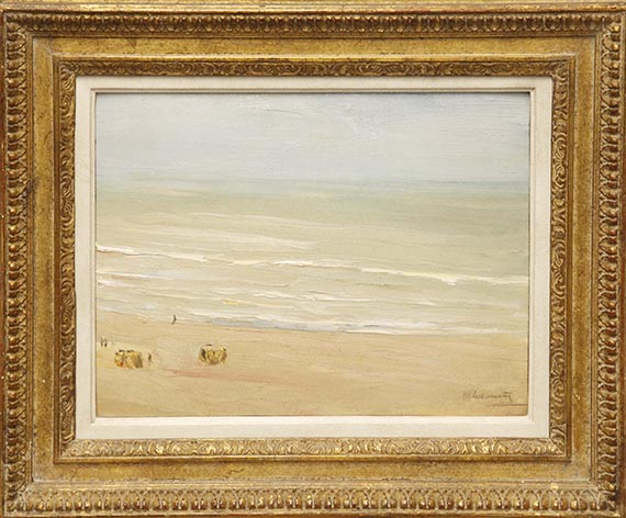 Max Liebermann - Strand und Meer in Zandvoort – Brandungswellen - Image du cadre