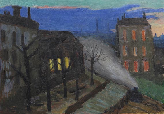 Münter - Blick auf Rue Lamblardie, Paris