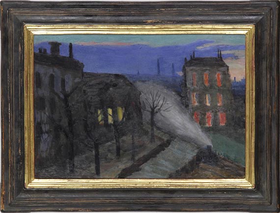 Gabriele Münter - Blick auf Rue Lamblardie, Paris - Image du cadre