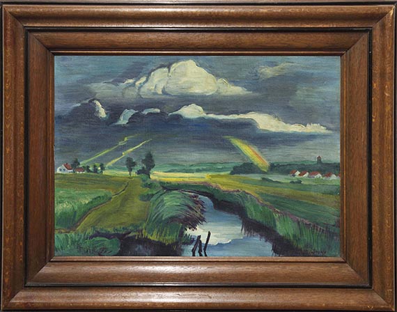 Hermann Max Pechstein - Verziehendes Gewitter - Image du cadre