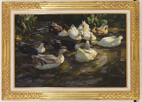 Alexander Koester - Enten am Teich