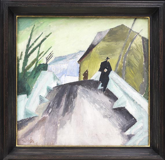 Lyonel Feininger - Auf der Brücke - Image du cadre