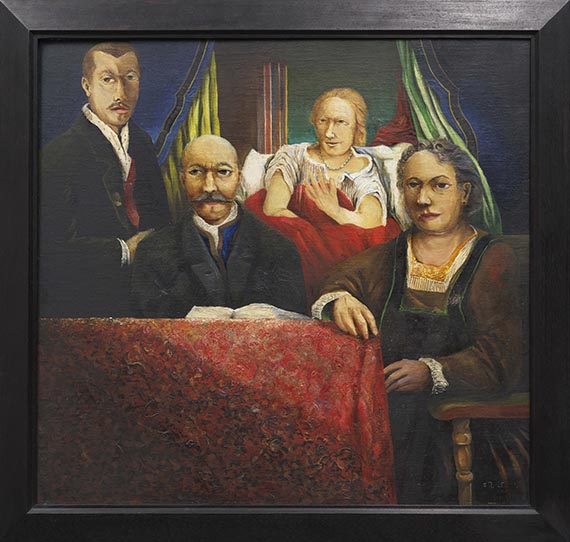 Franz Radziwill - Eine Türe öffnet sich (mit Selbstbildnis) - Image du cadre
