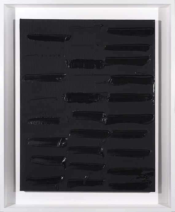 Pierre Soulages - Peinture 130 x 102 cm, 18 janvier 2011 - Image du cadre
