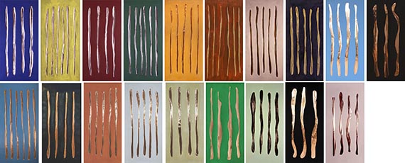 Illustration  for: G&uuml;nther F&ouml;rg, Untitled, 1987-1990, acrylic on copper on wood, international private collection. &copy; Estate G&uuml;nther F&ouml;rg, Suisse / VG Bild-Kunst, Bonn 2025