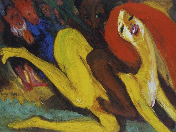 Illustration for: Emil Nolde, “Tolles Weib”, 1919, oil on canvas, Nolde Foundation Seebüll. © Nolde Foundation Seebüll