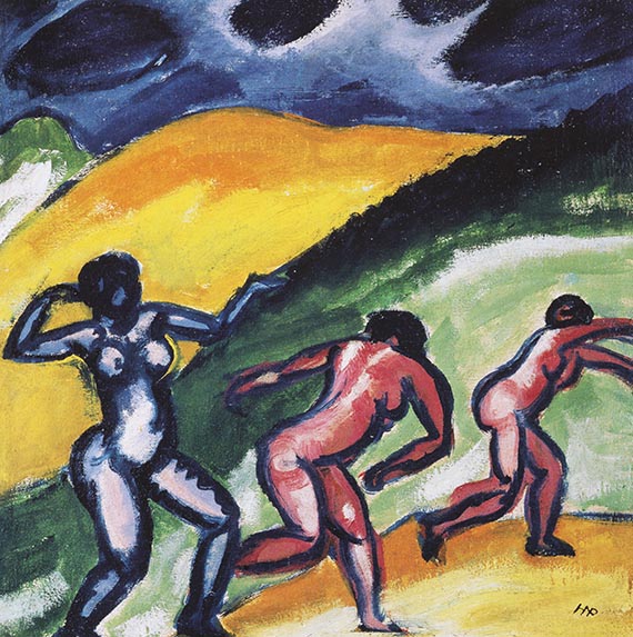 Illustration for: Hermann Max Pechstein, In den Dünen, 1911, oil on canvas, Stedelijk Museum, Amsterdam. © Pechstein Hamburg / Berlin / VG Bild-Kunst, Bonn 2025