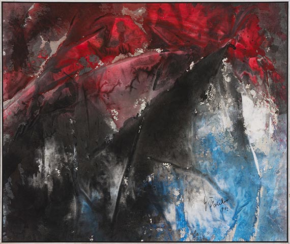 Fred Thieler - Aufbrechendes Schwarz - Image du cadre