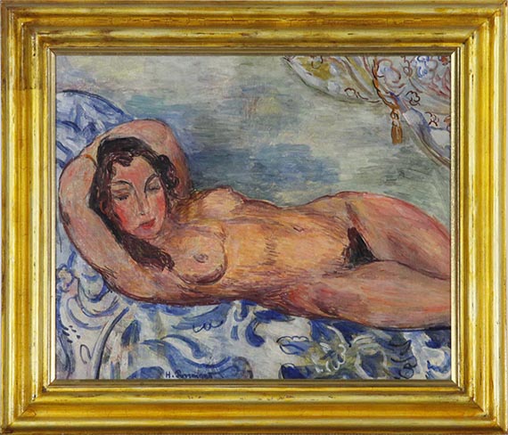 Hans Purrmann - Liegender Akt - Image du cadre