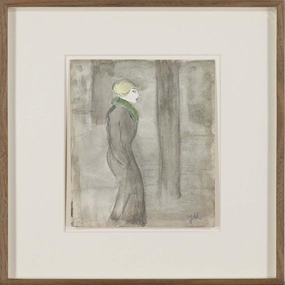 Jeanne Mammen - Ohne Titel (Dirne) - Image du cadre