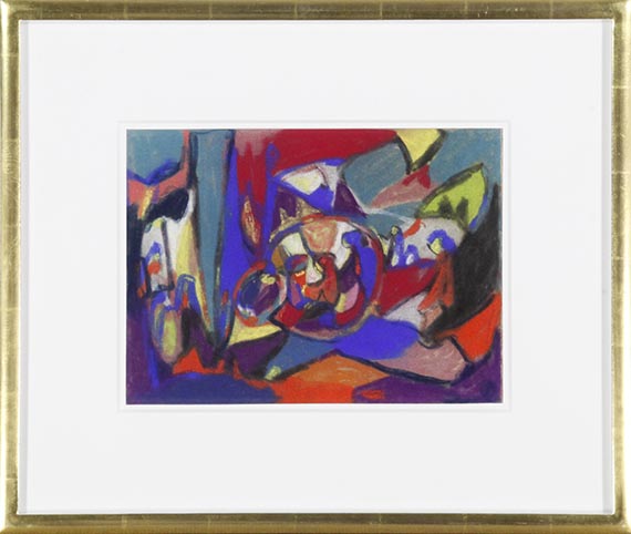 Adolf Hölzel - Komposition (Anbetung) - Image du cadre