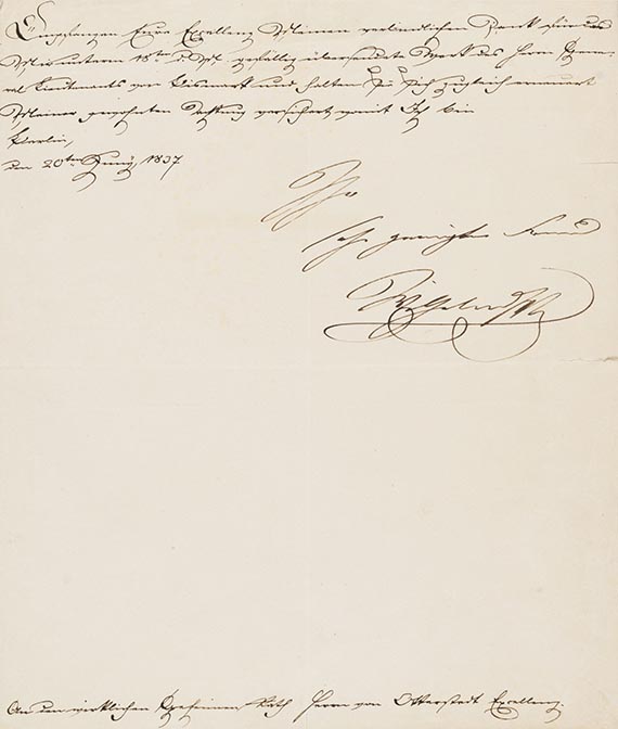  Wilhelm I. - Brief, 1 S.