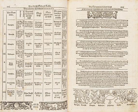  Ibn Butlan (Abu'l-Hasan al-Muc - Schachtafel der Gesuntheyt. Vorgeb.: 2 Werke von Thurneisser