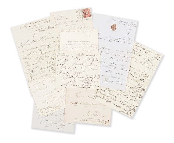 Clara Schumann - Sammlung von 10 Briefen und 19 Karten (überwiegend eigenhändig)