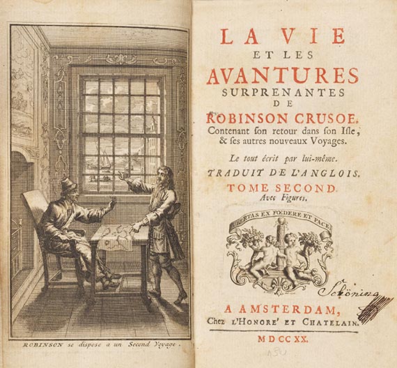 Daniel Defoe - Robinso Crusoe. 3 Bände