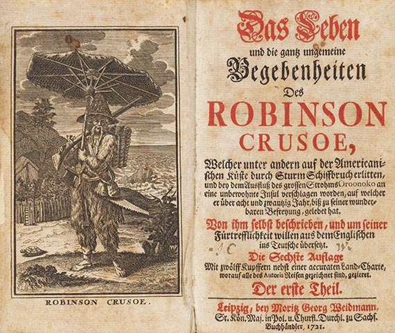 Daniel Defoe - Robinson Crusoe. 2 Bände