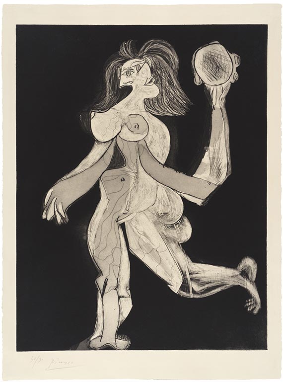 Pablo Picasso - La femme au tambourin