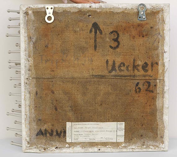 Günther Uecker - Anvers - Verso