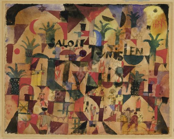 Salon tunisien (verkehr auf dem boulevart...