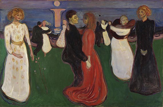 Illustration for: Edvard Munch, Livets dans (Dance of Life), 1899/1900, oil on canvas, Norwegian National Gallery, Oslo.