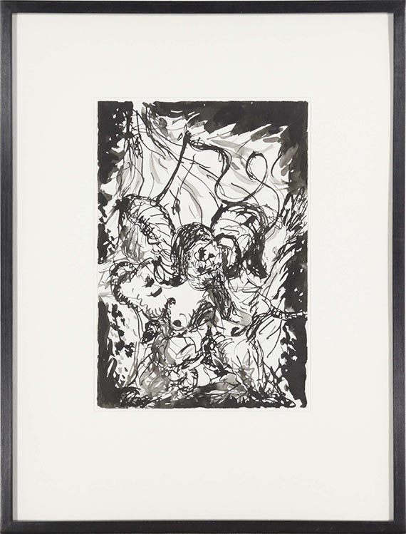 Georg Baselitz - Ohne Titel (Fahne) - Image du cadre