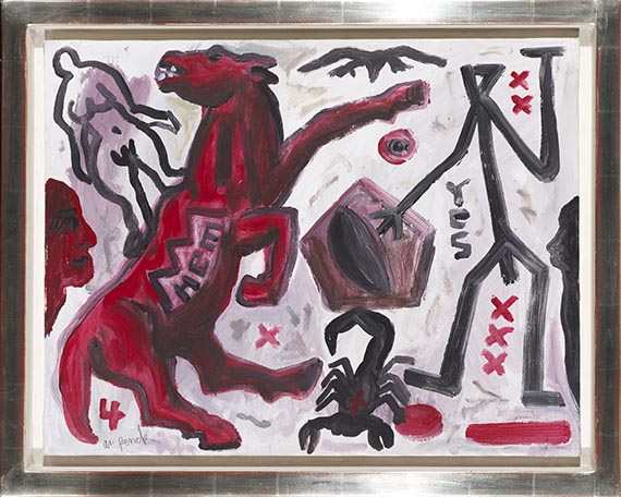 A. R. Penck (d.i. Ralf Winkler) - Ohne Titel - Image du cadre