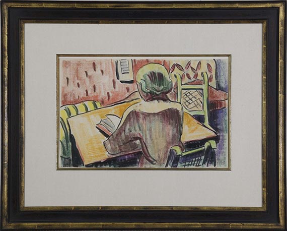 Karl Schmidt-Rottluff - Beim Lesen - Image du cadre
