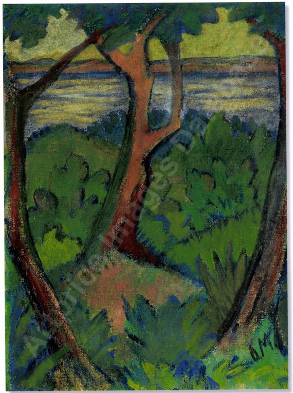 OTTO MUELLERLandschaft mit drei ...